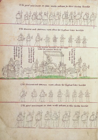 La Reine dans sa litière, de 